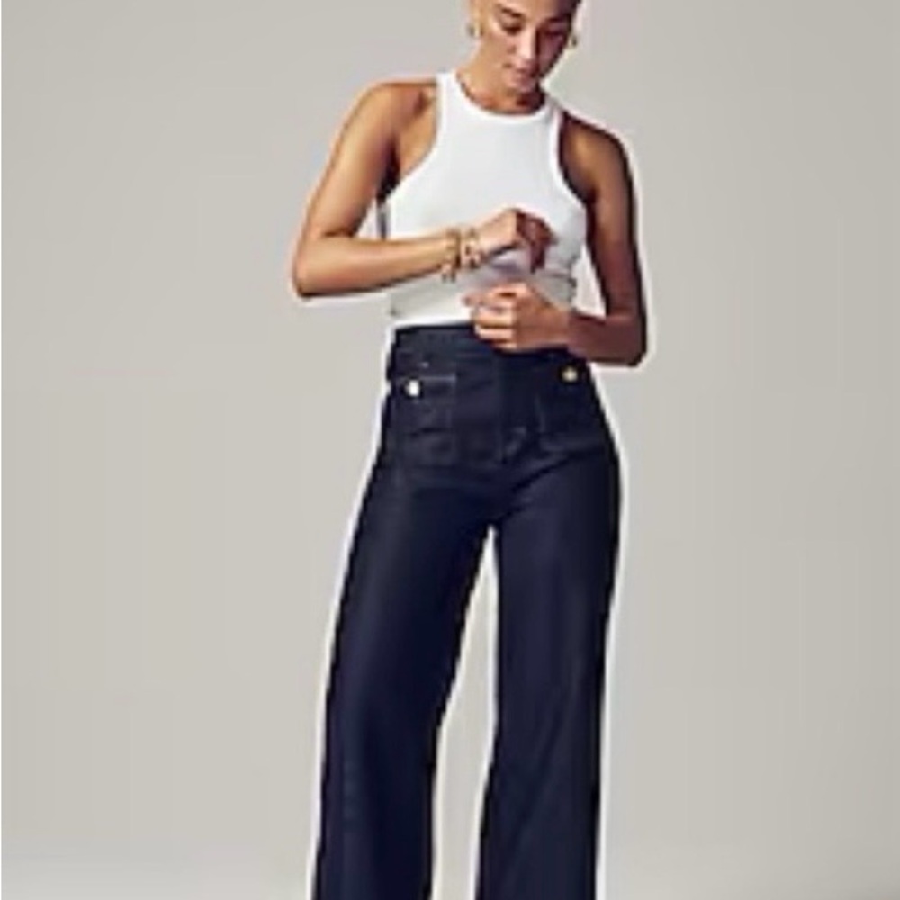 J Crew Sailor Wide-Leg Jeans